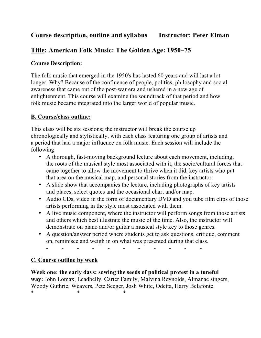 American Folk Music: the Golden Age: 1950–75