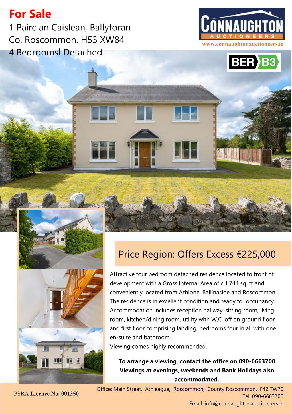 For Sale 1 Pairc an Caislean, Ballyforan