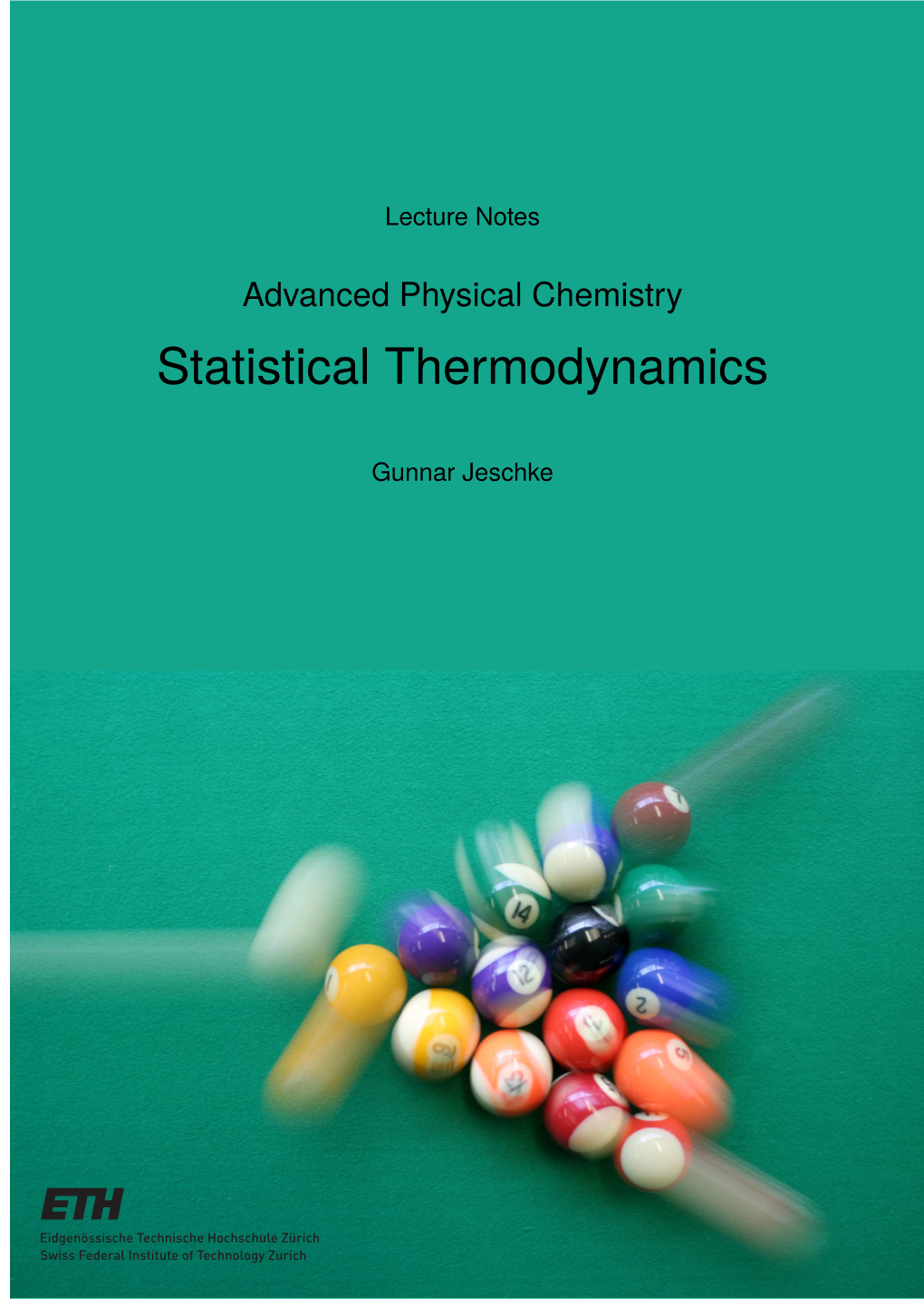 Statistical Thermodynamics