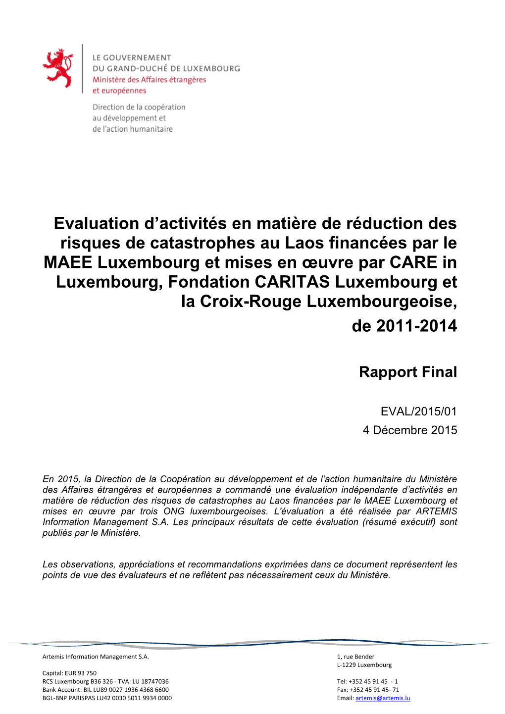 Draft Report on Feasibility and Status of Implementation at National Level Of