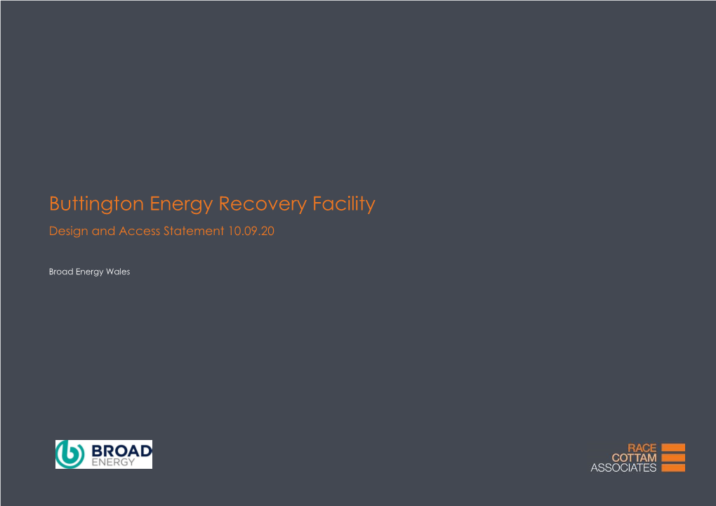 Buttington Energy Recovery Facility Design and Access Statement 10.09.20