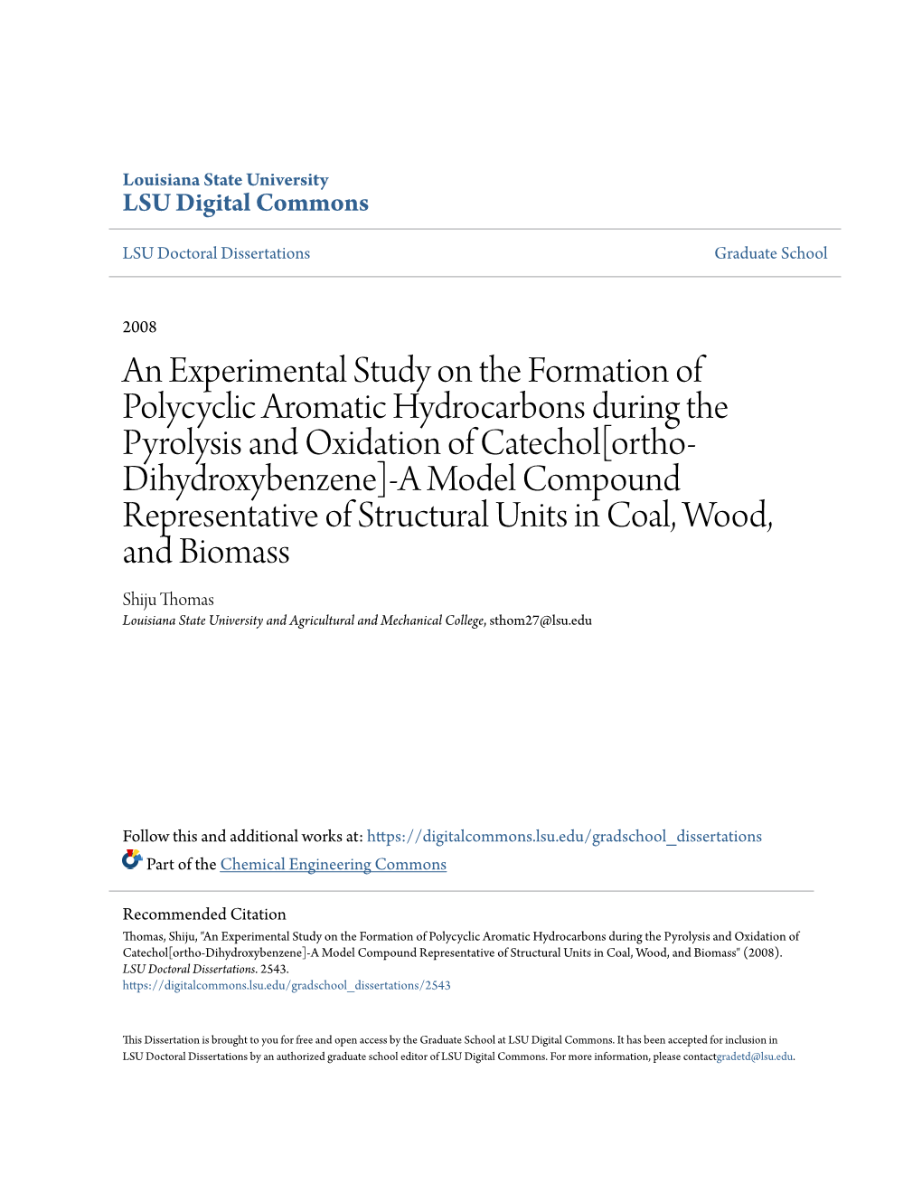 An Experimental Study on the Formation