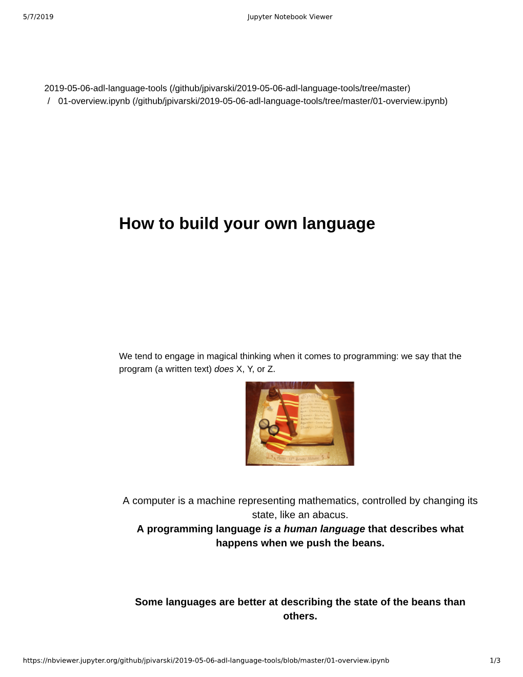 How to Build Your Own Language