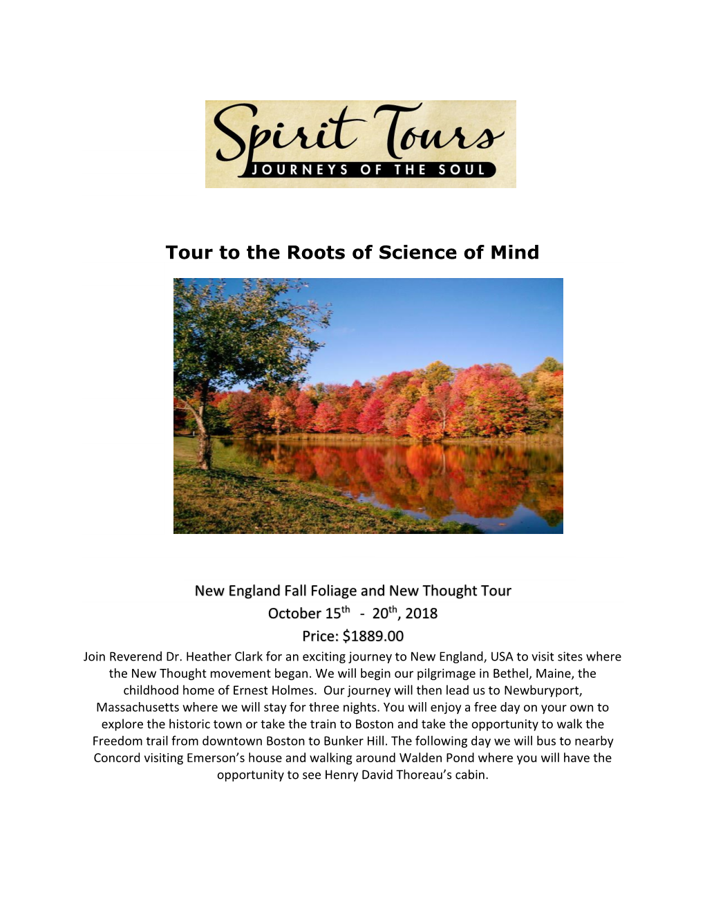 Tour to the Roots of Science of Mind