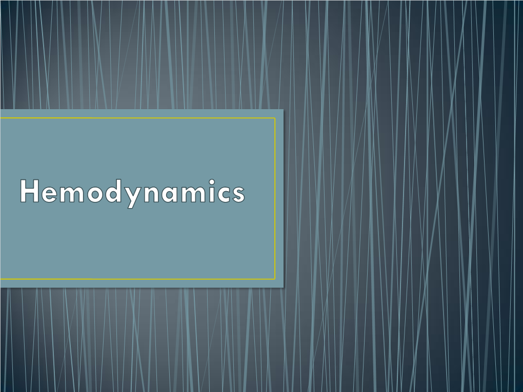 Hemodynamics