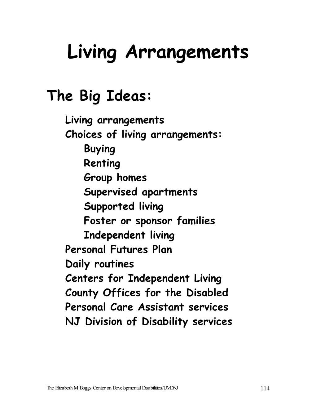 Living Arrangements