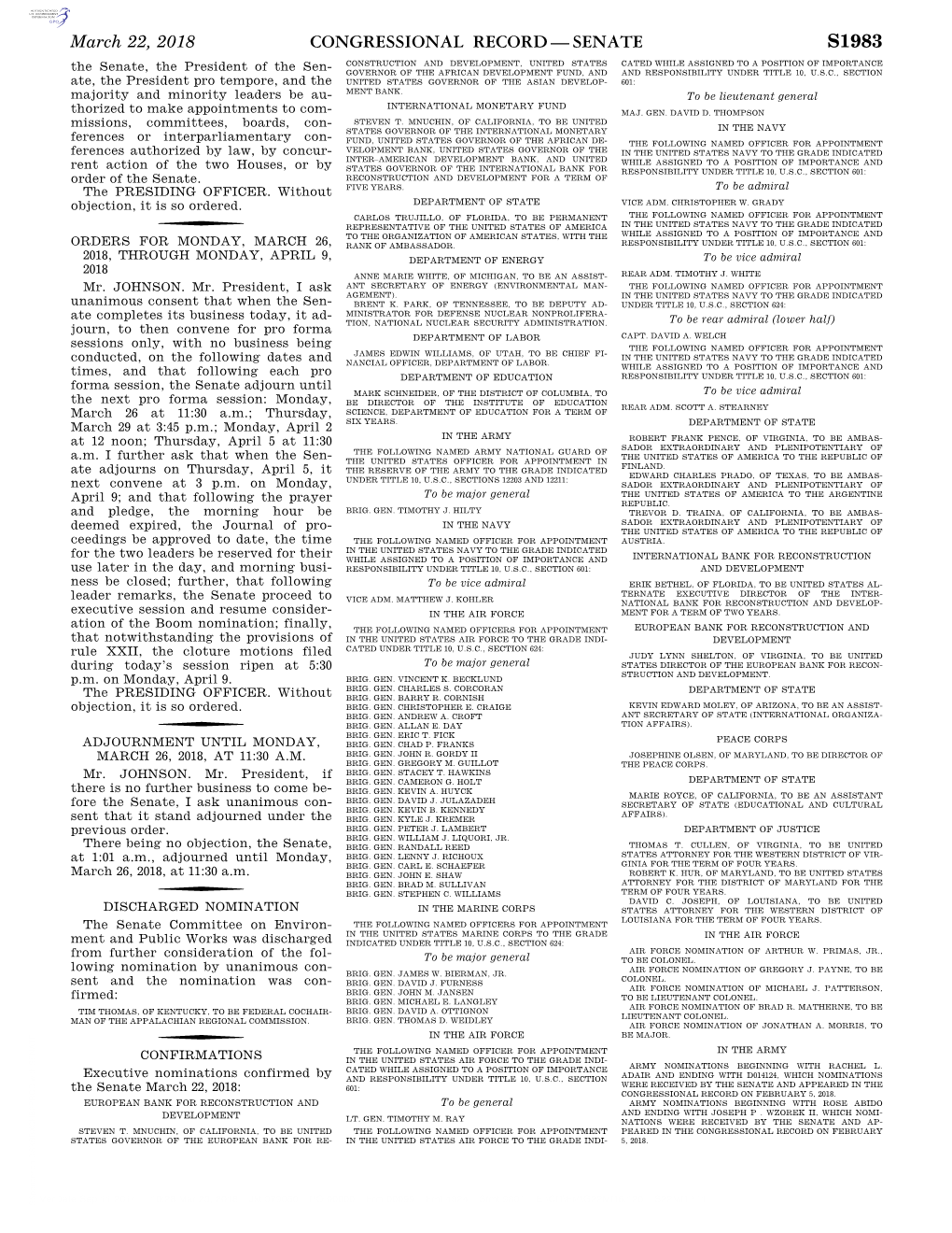 Congressional Record—Senate S1983