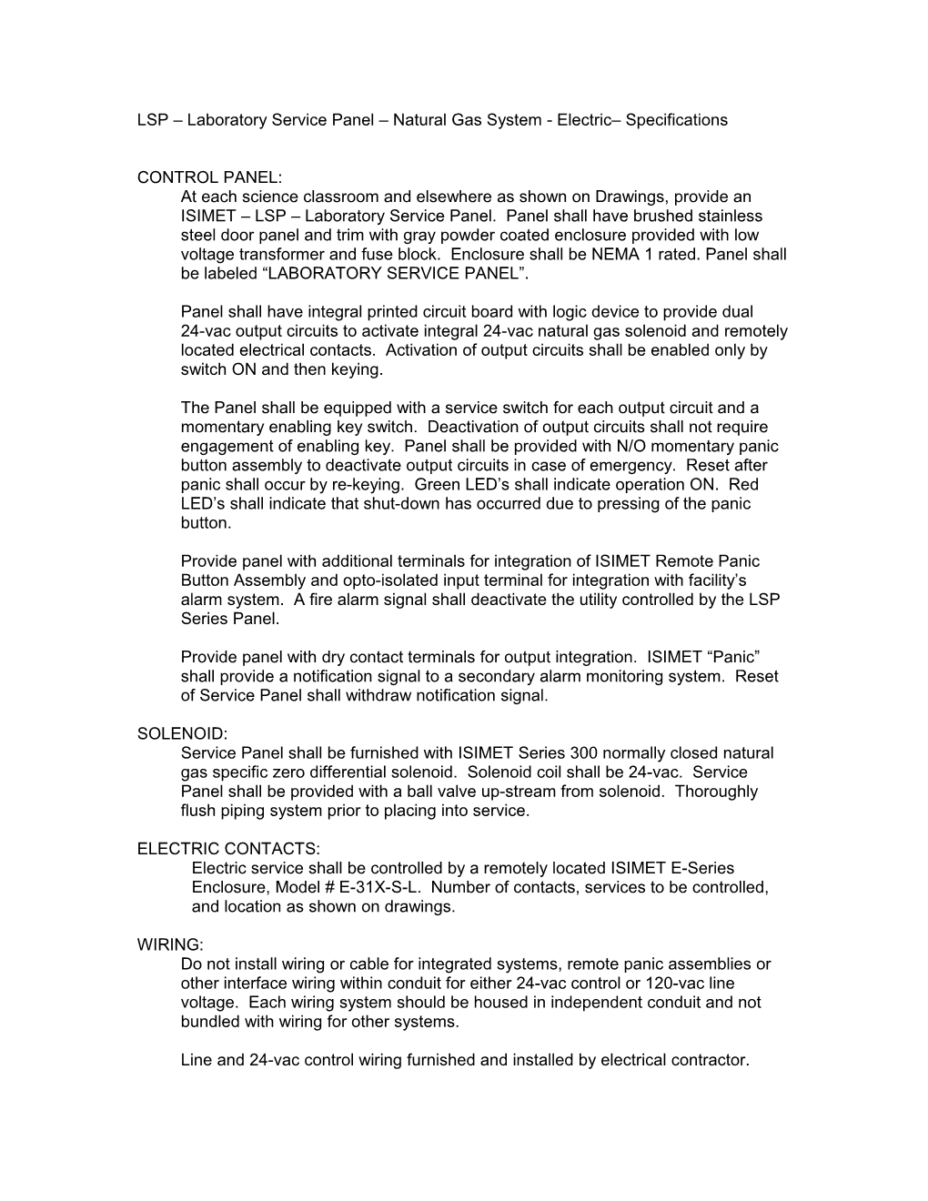 LA Series Utility Controller Specifications