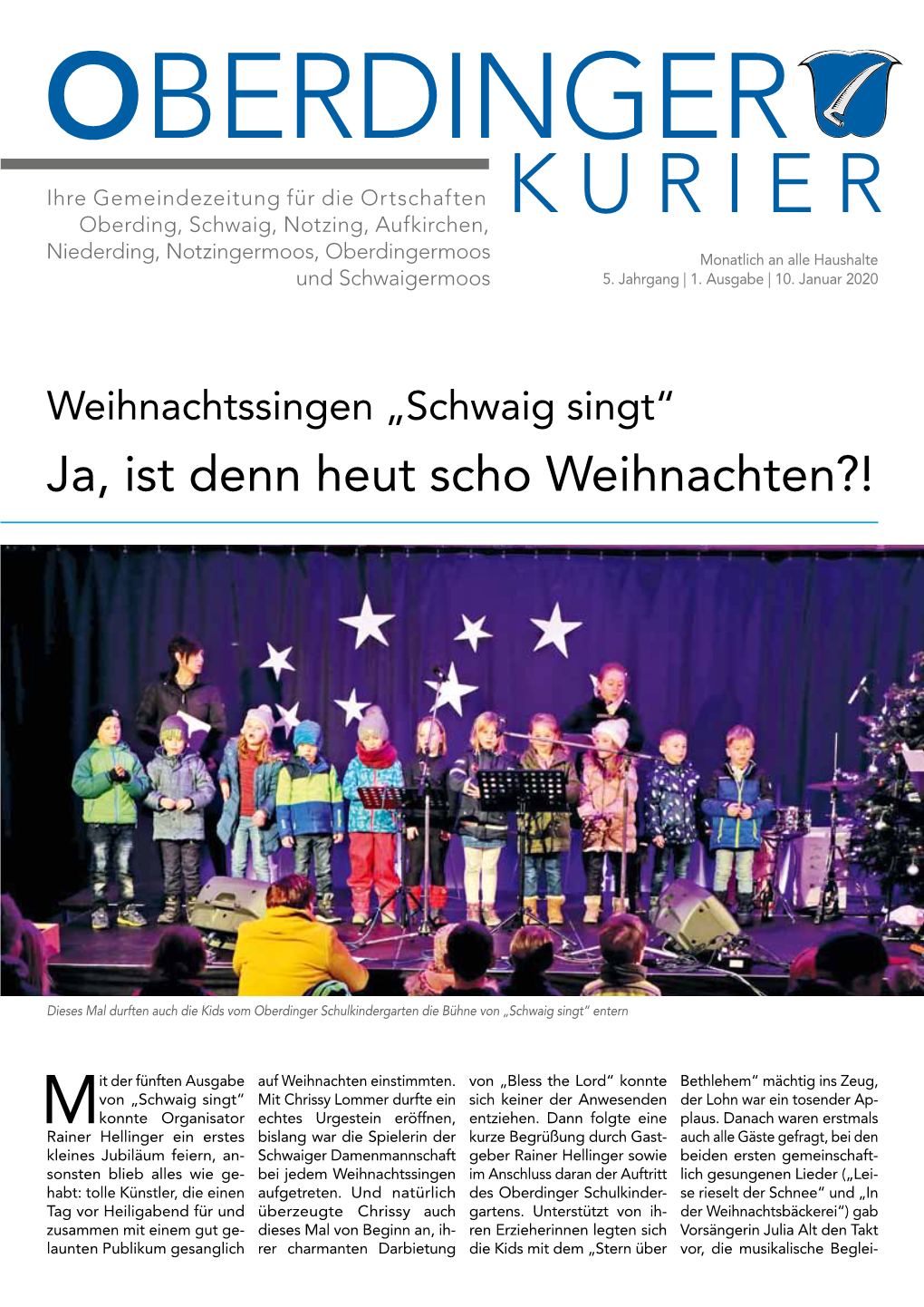 Oberdinger Kurier 10.01.2020