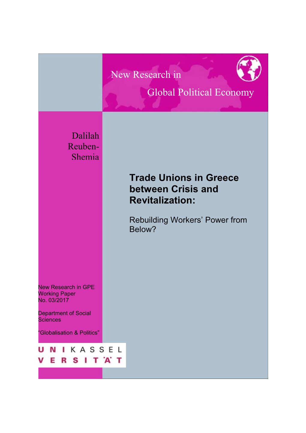 Trade Unions in Greece Between Crisis and Revitalization