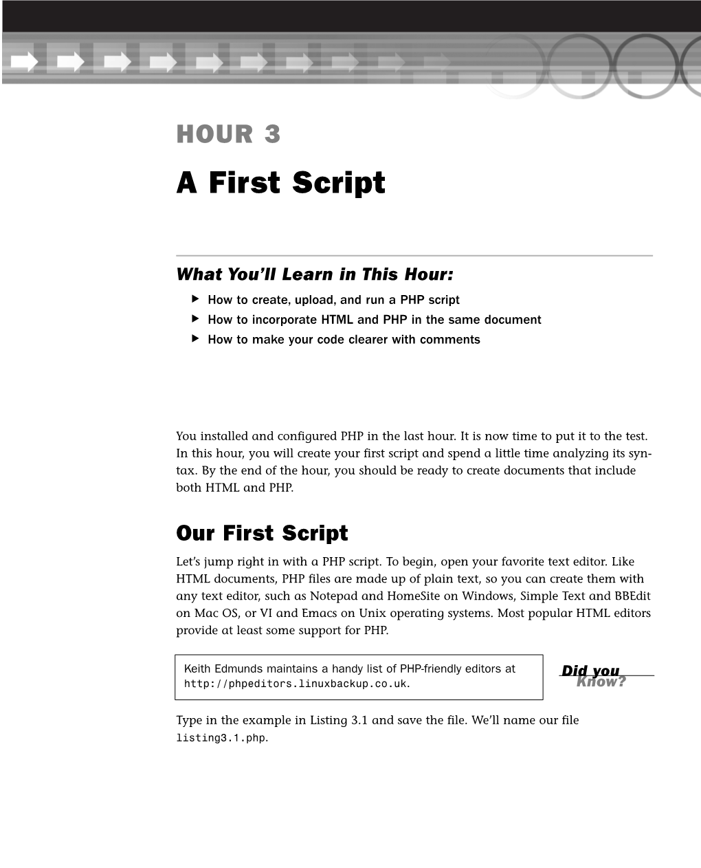 A First Script