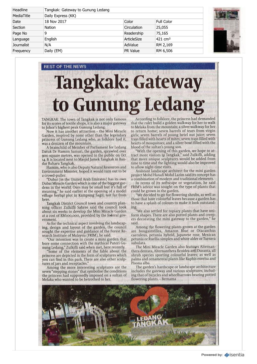 Gateway to Gunung Ledang