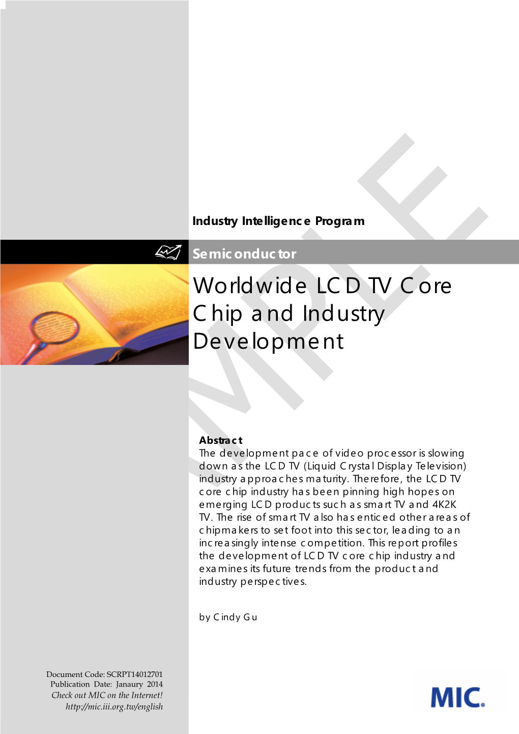 Worldwide LCD TV Core Chip and Industry Development