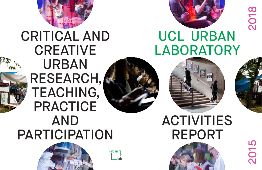 UCL Urban Laboratory Activities Report 2015