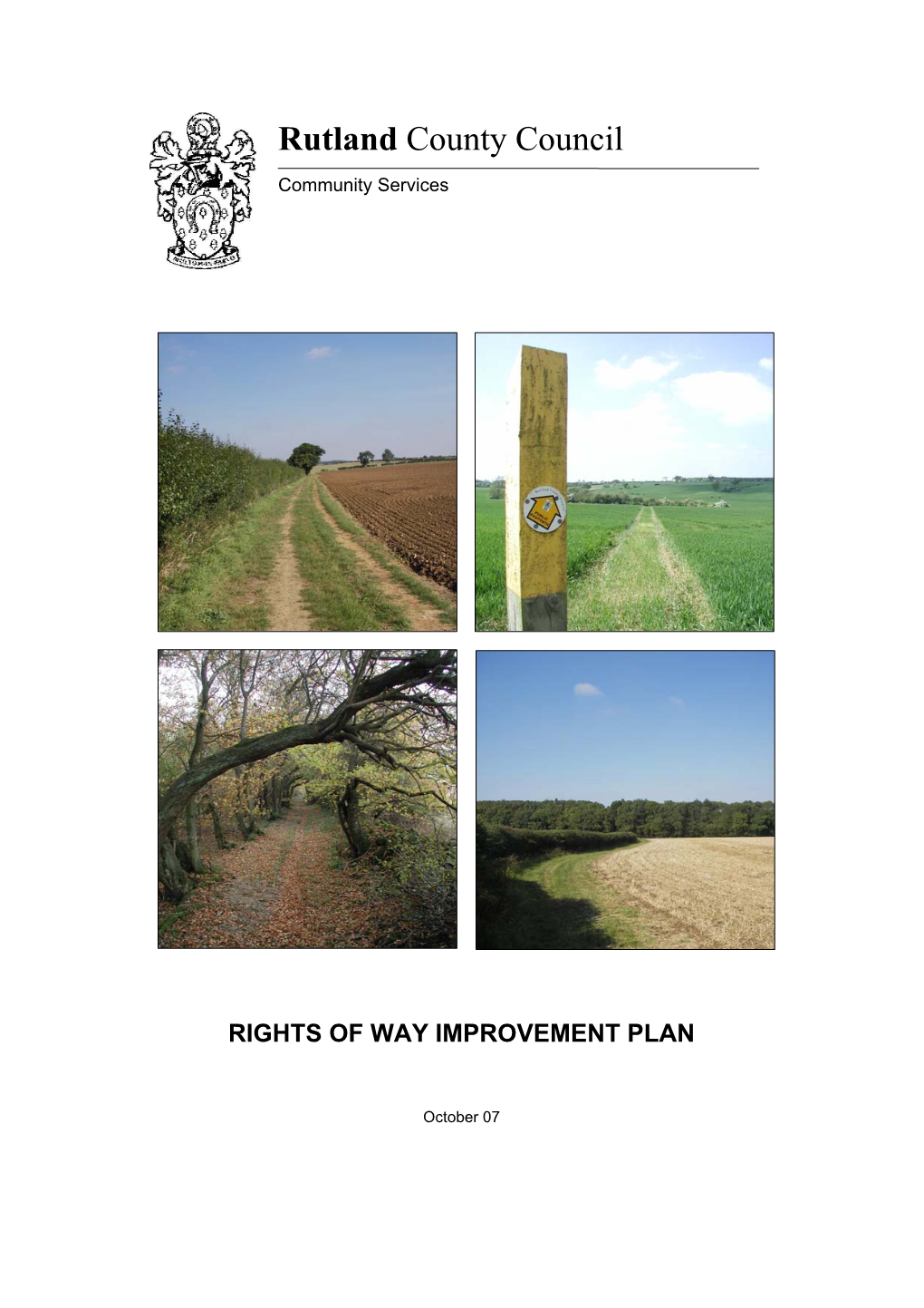 Rutland County Council Rights of Way Improvement Plan 2007