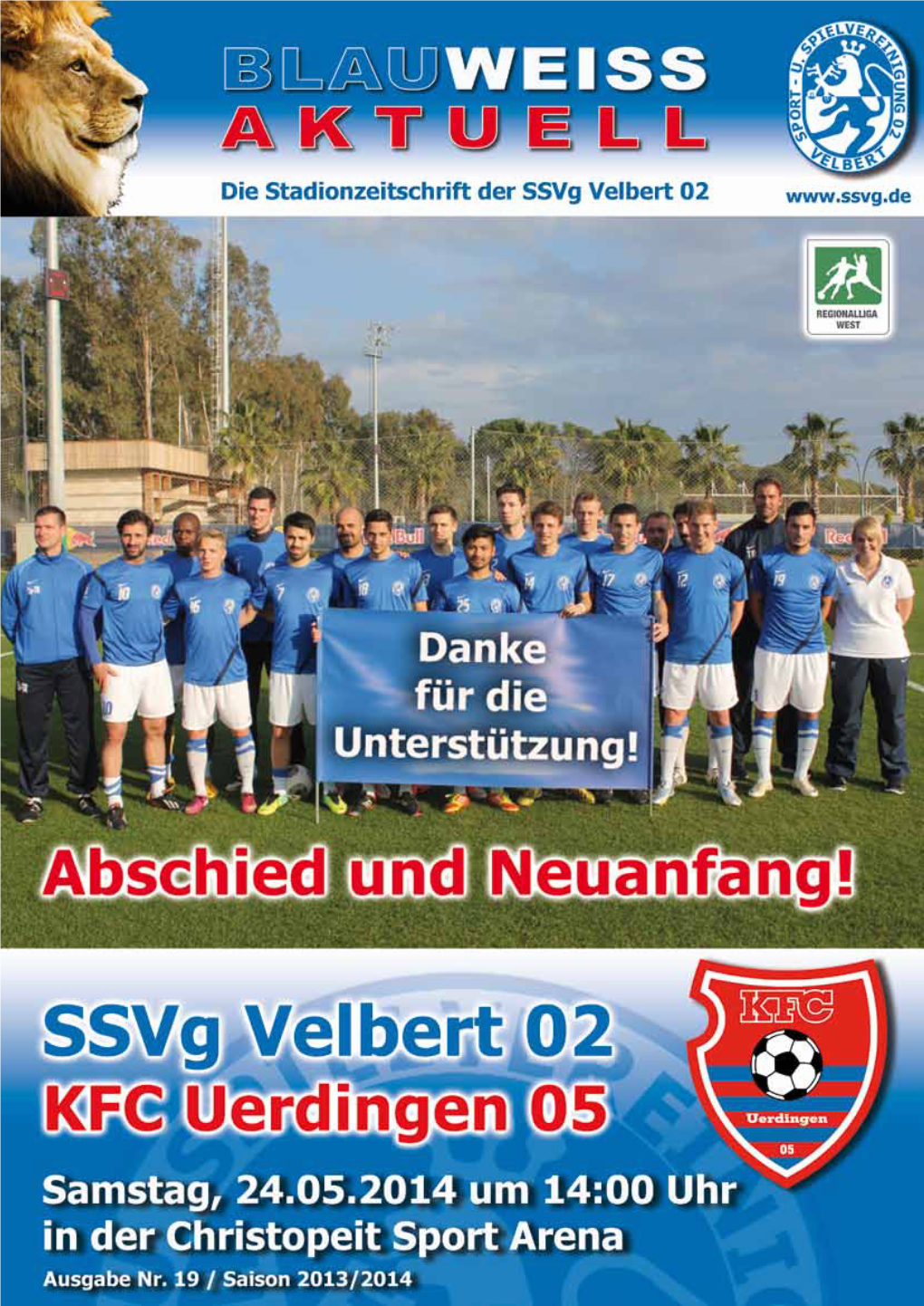 Die Aktuelle Tabelle Der Regionalliga West (21.05.2014)