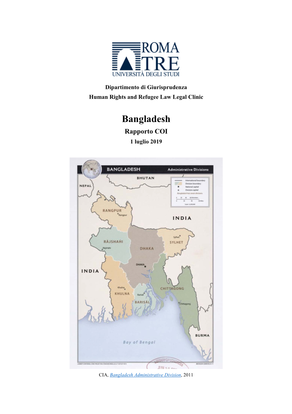 Bangladesh Rapporto COI 1 Luglio 2019