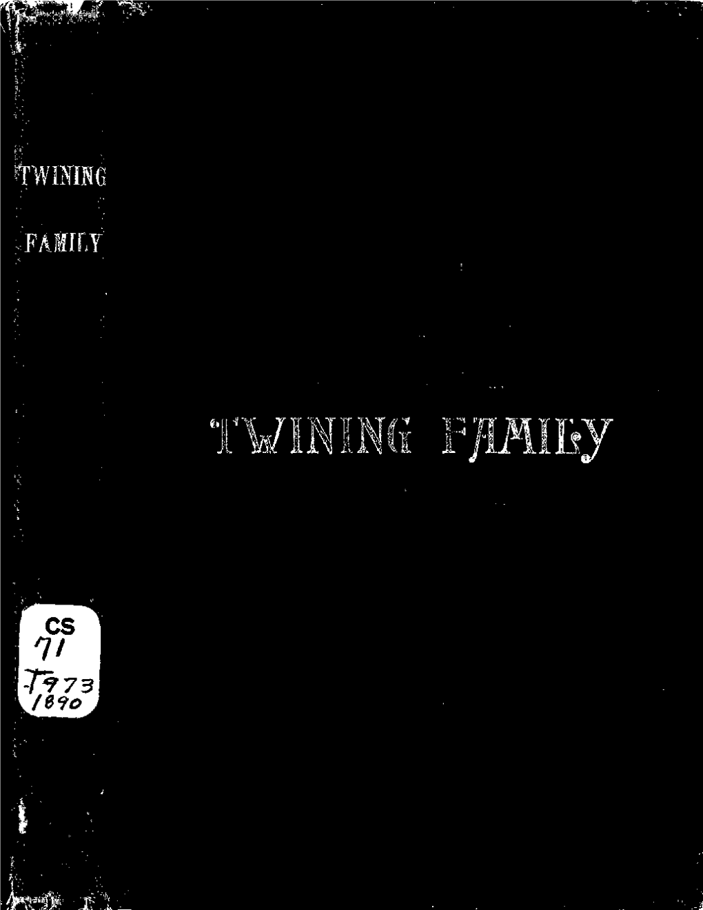 Genealogy of the Twining Family