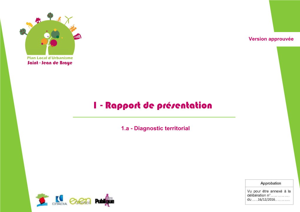 1 - Rapport De Présentation