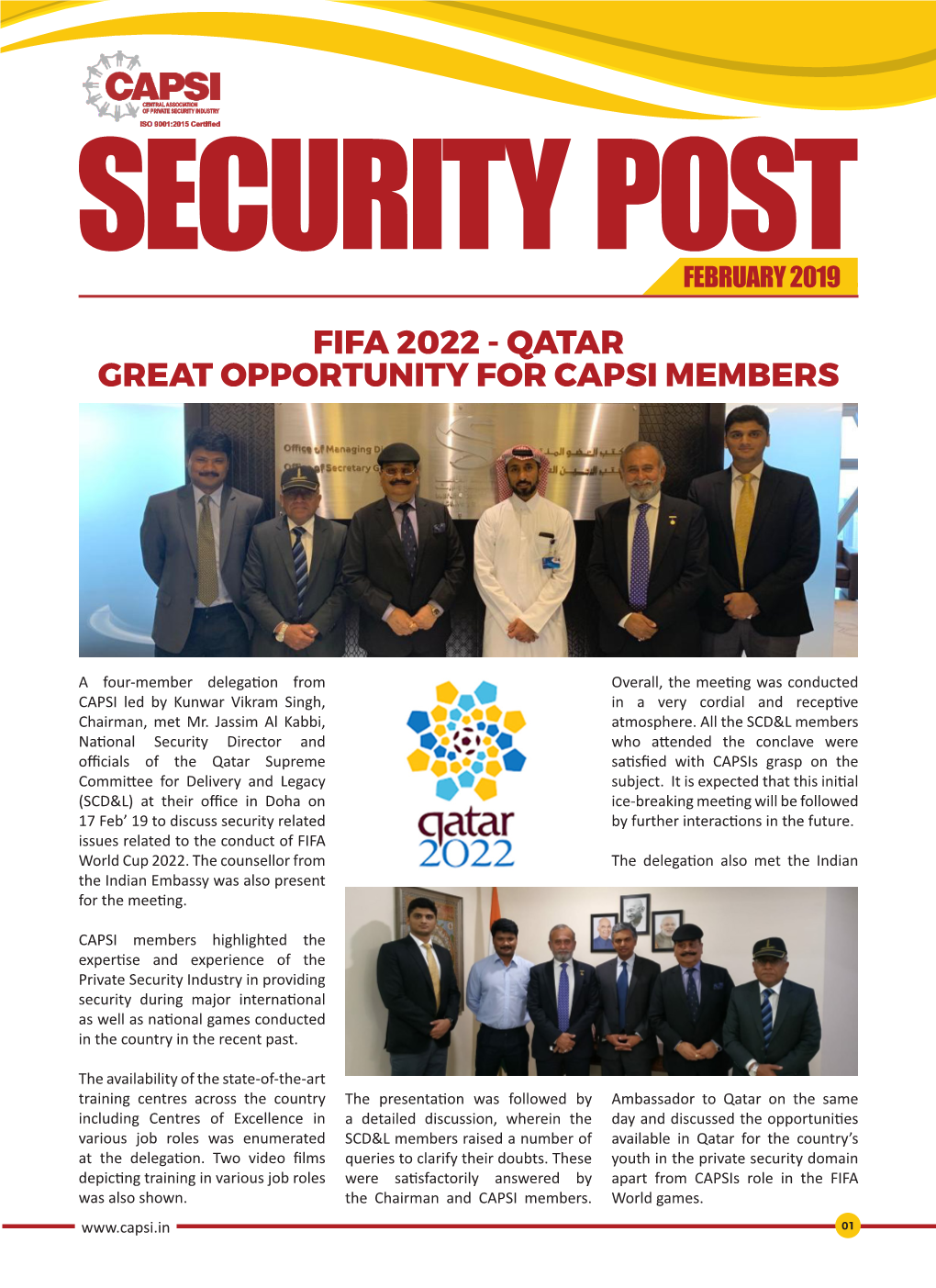 Qatar Great Opportunity for Capsi Members