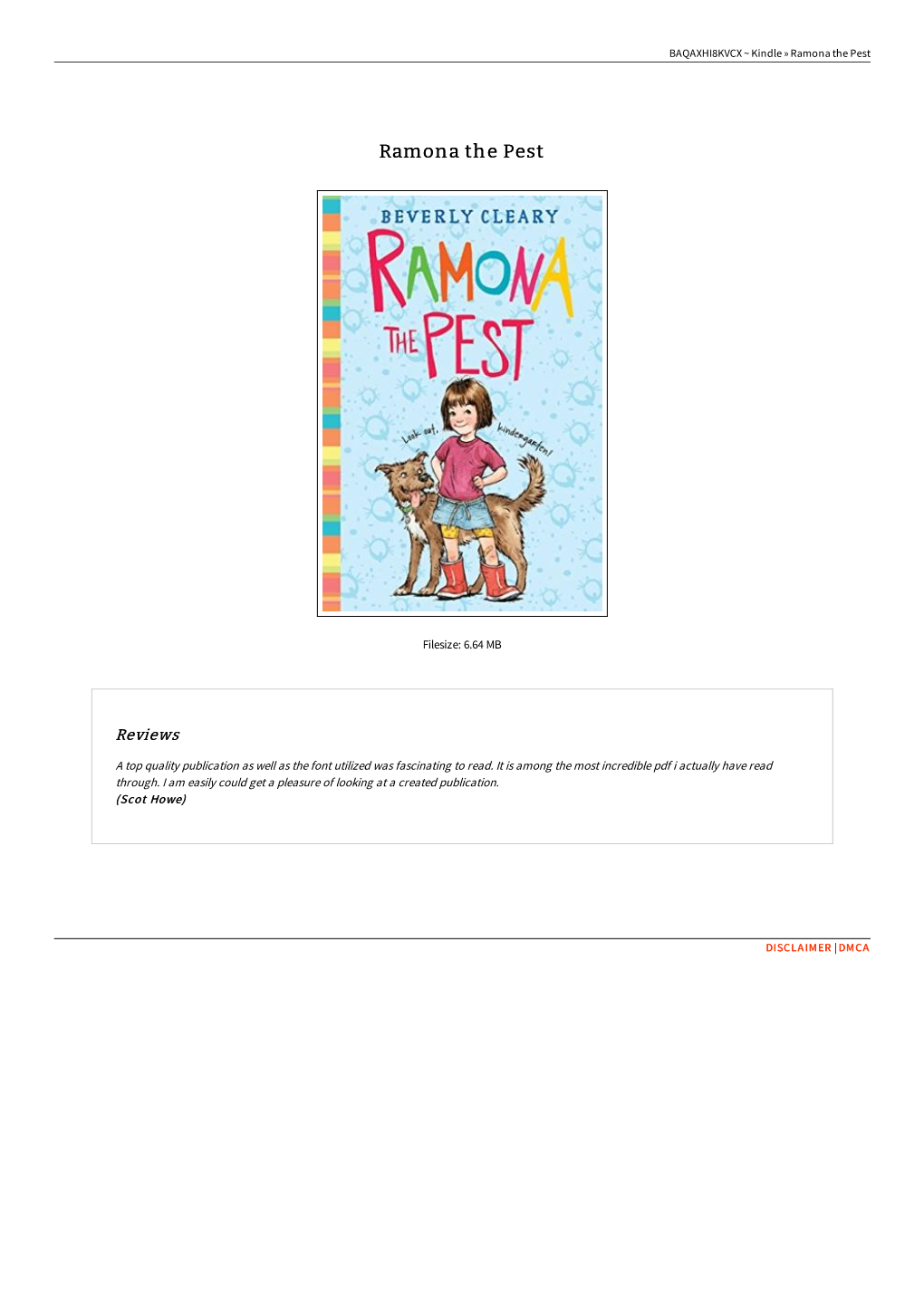 Download Ebook « Ramona the Pest / BDDE1E2KHT96