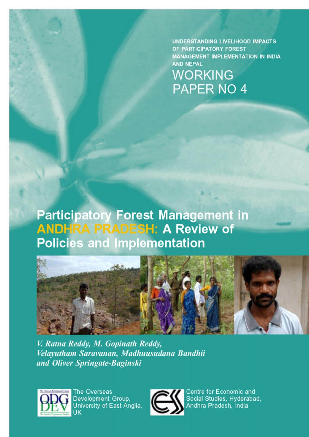 Participatory Forest Management in Andhra Pradesh