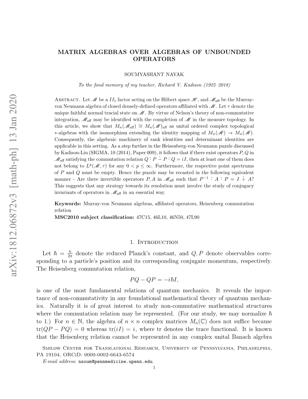 Matrix Algebras Over Algebras of Unbounded Operators