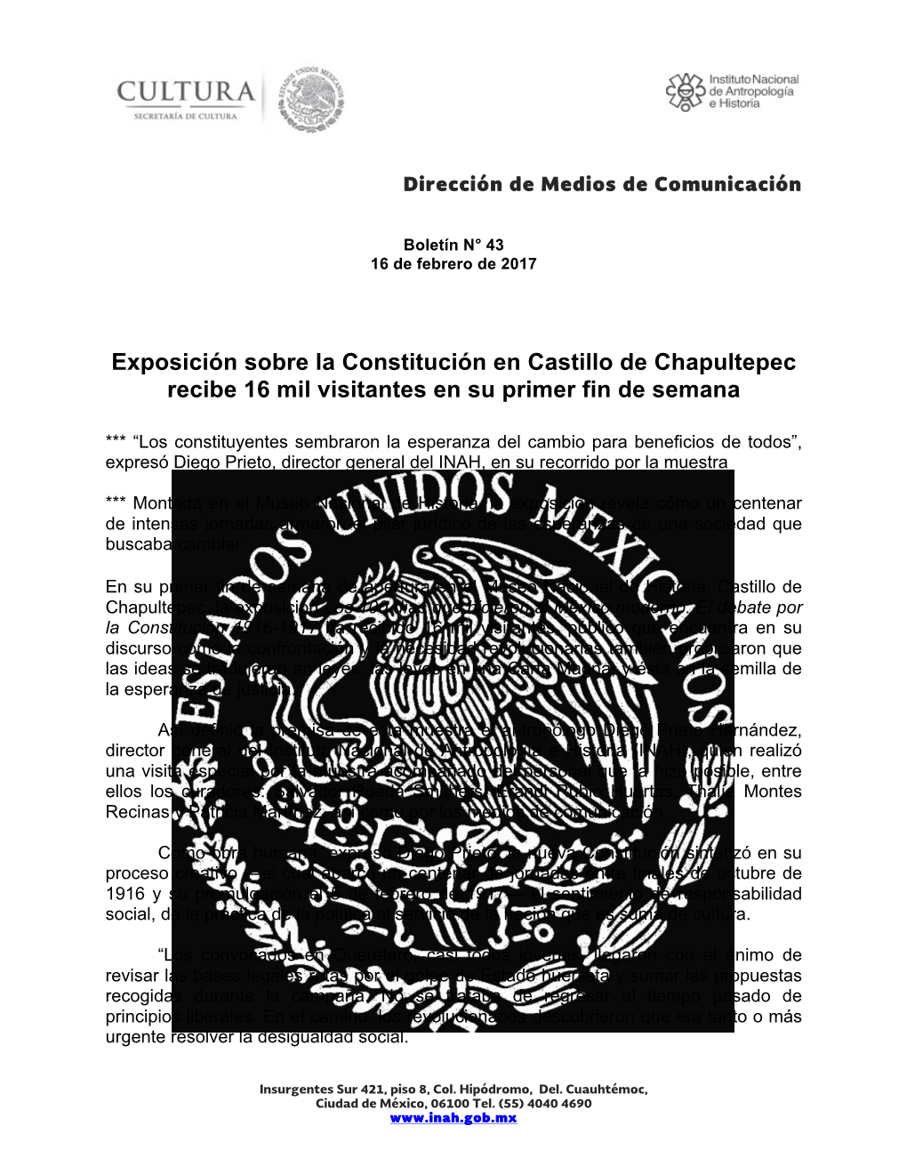 Exposición Sobre La Constitución En Castillo De Chapultepec Recibe 16 Mil Visitantes En Su Primer Fin De Semana