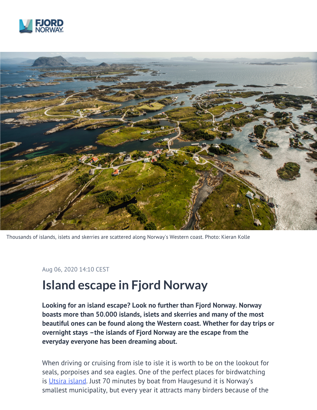 Island Escape in Fjord Norway