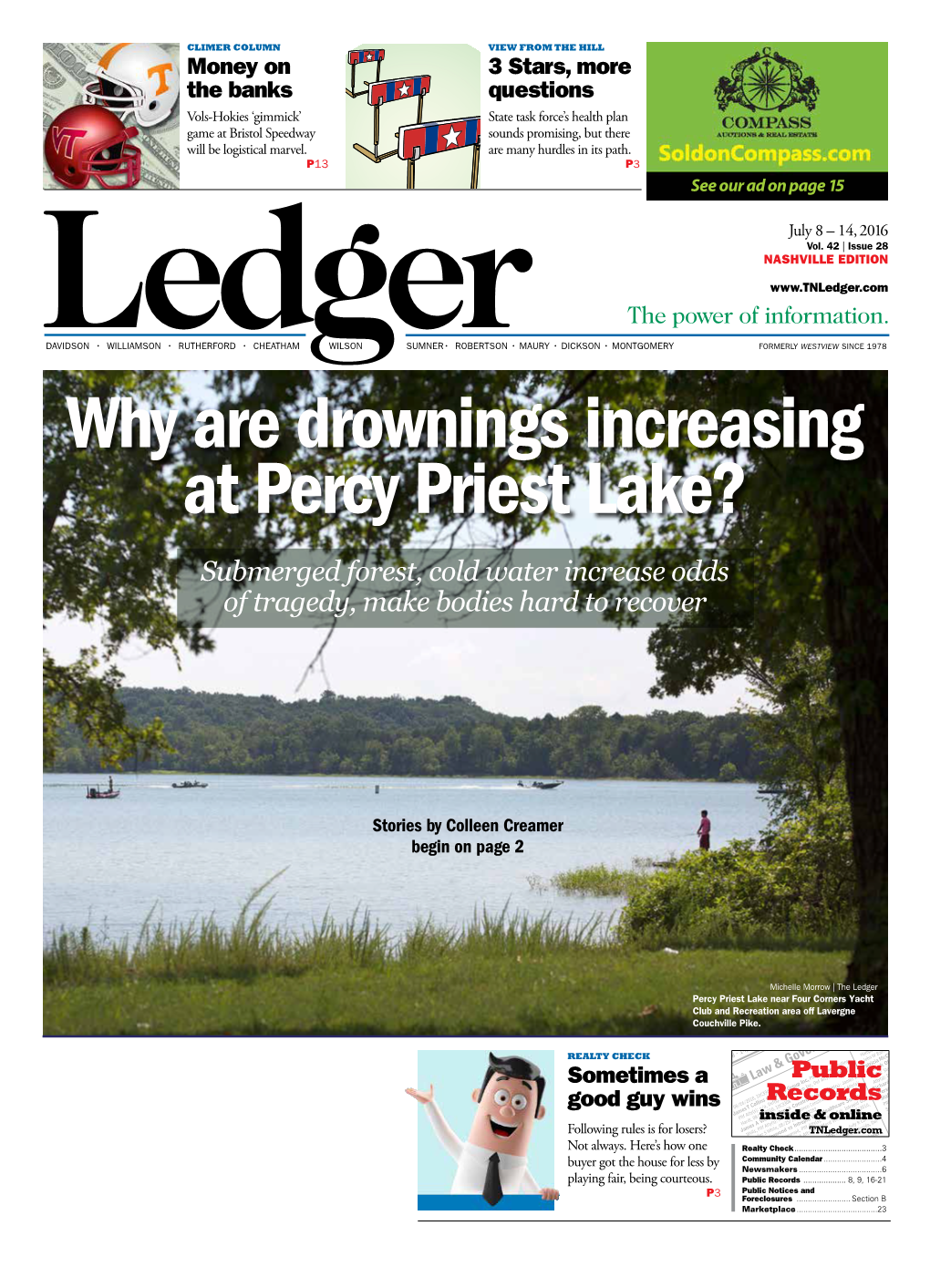 Why Are Drownings Increasing at Percy Priest Lake? Submerged Forest, Cold Water Increase Odds of Tragedy, Make Bodies Hard to Recover