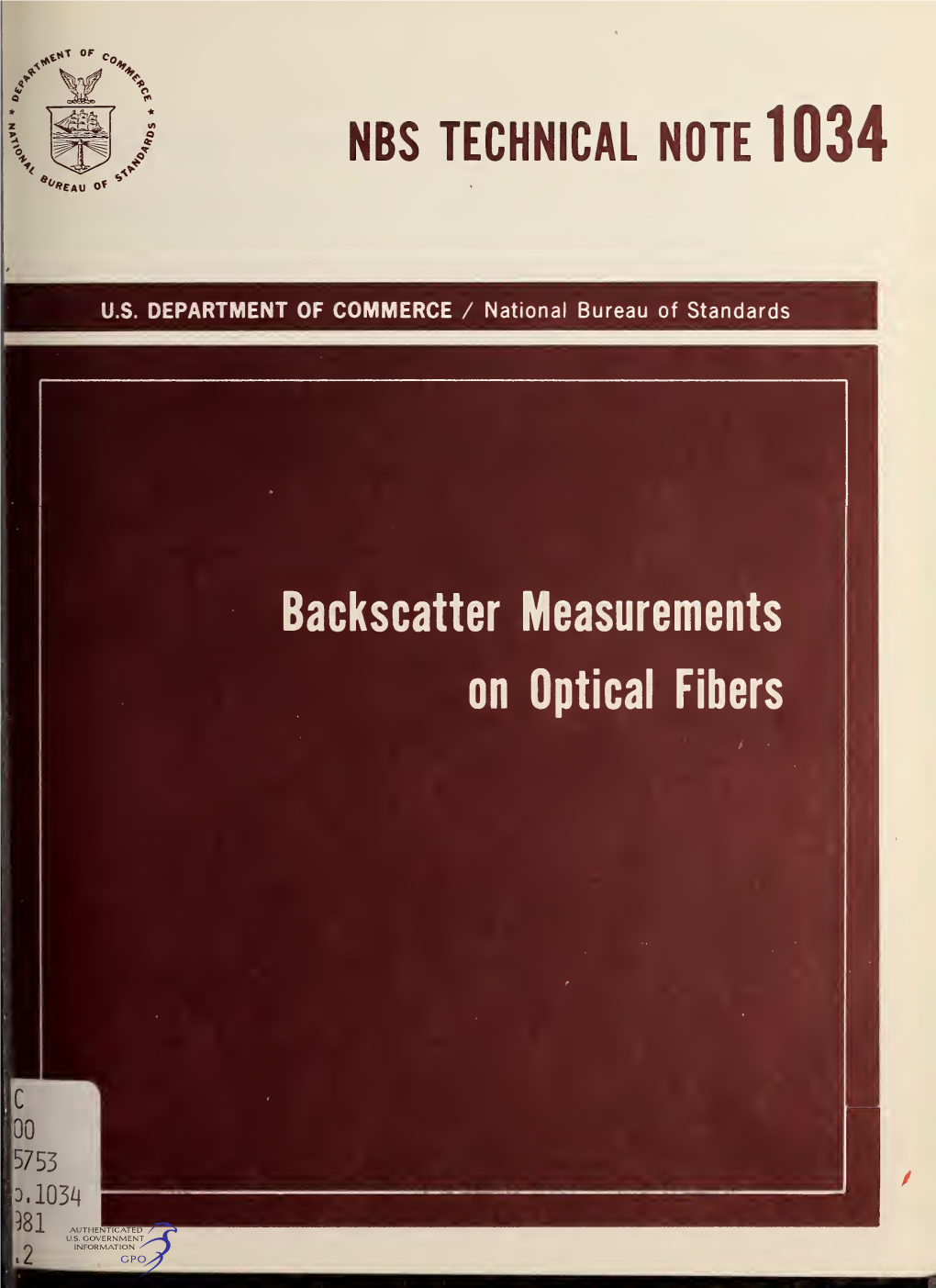Backscatter Measurements on Optical Fibers