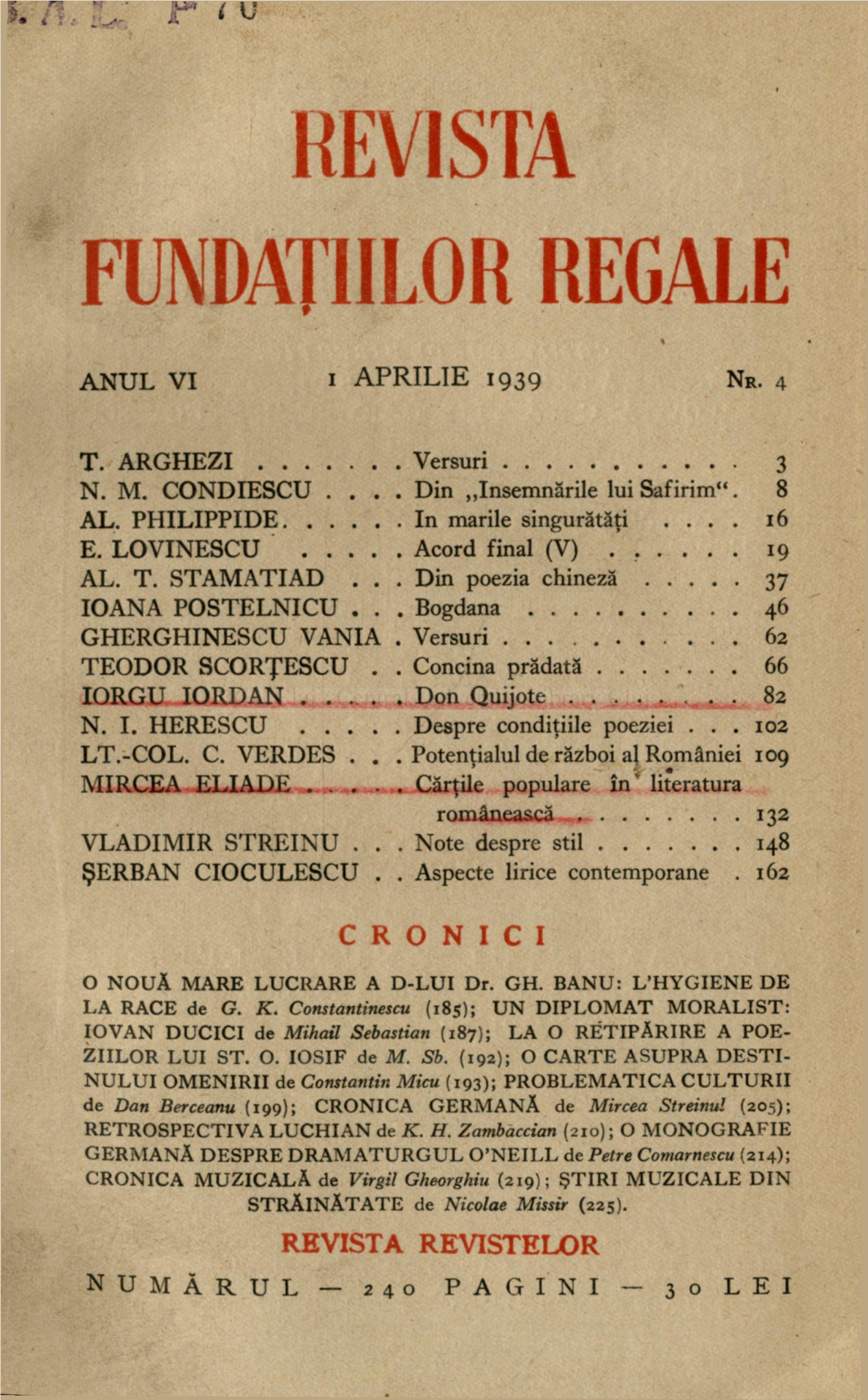 Revista Fundaţiilor Regale