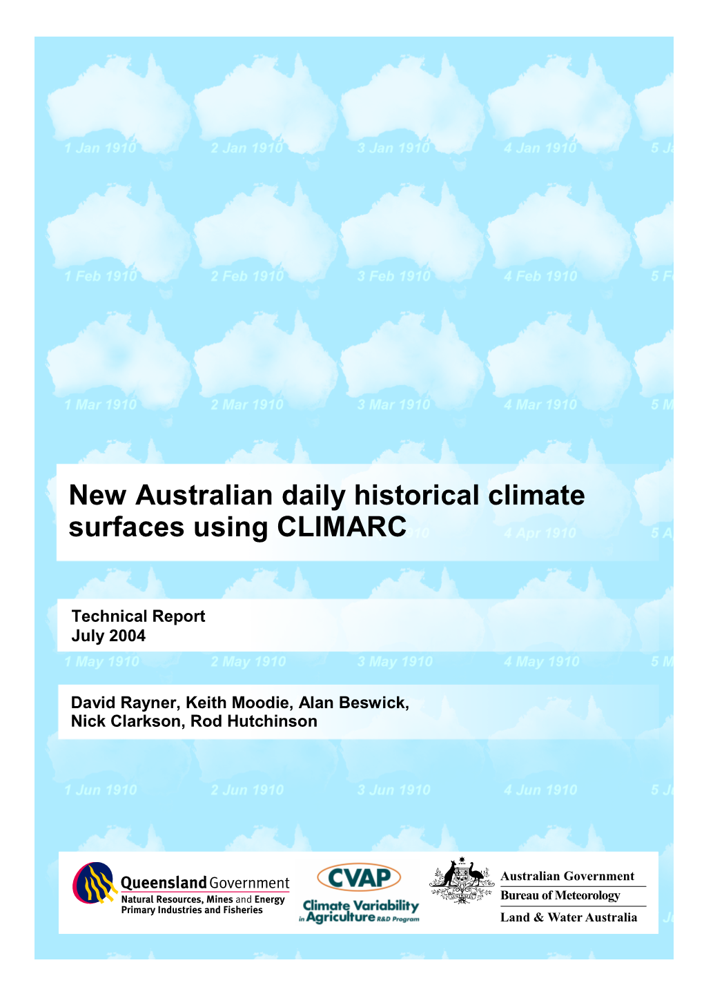 New Australian Daily Historical Climate Surfaces Using CLIMARC