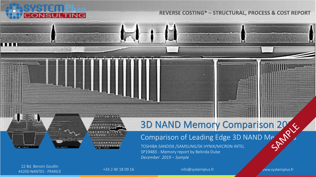 3D NAND Memory Comparison 2019