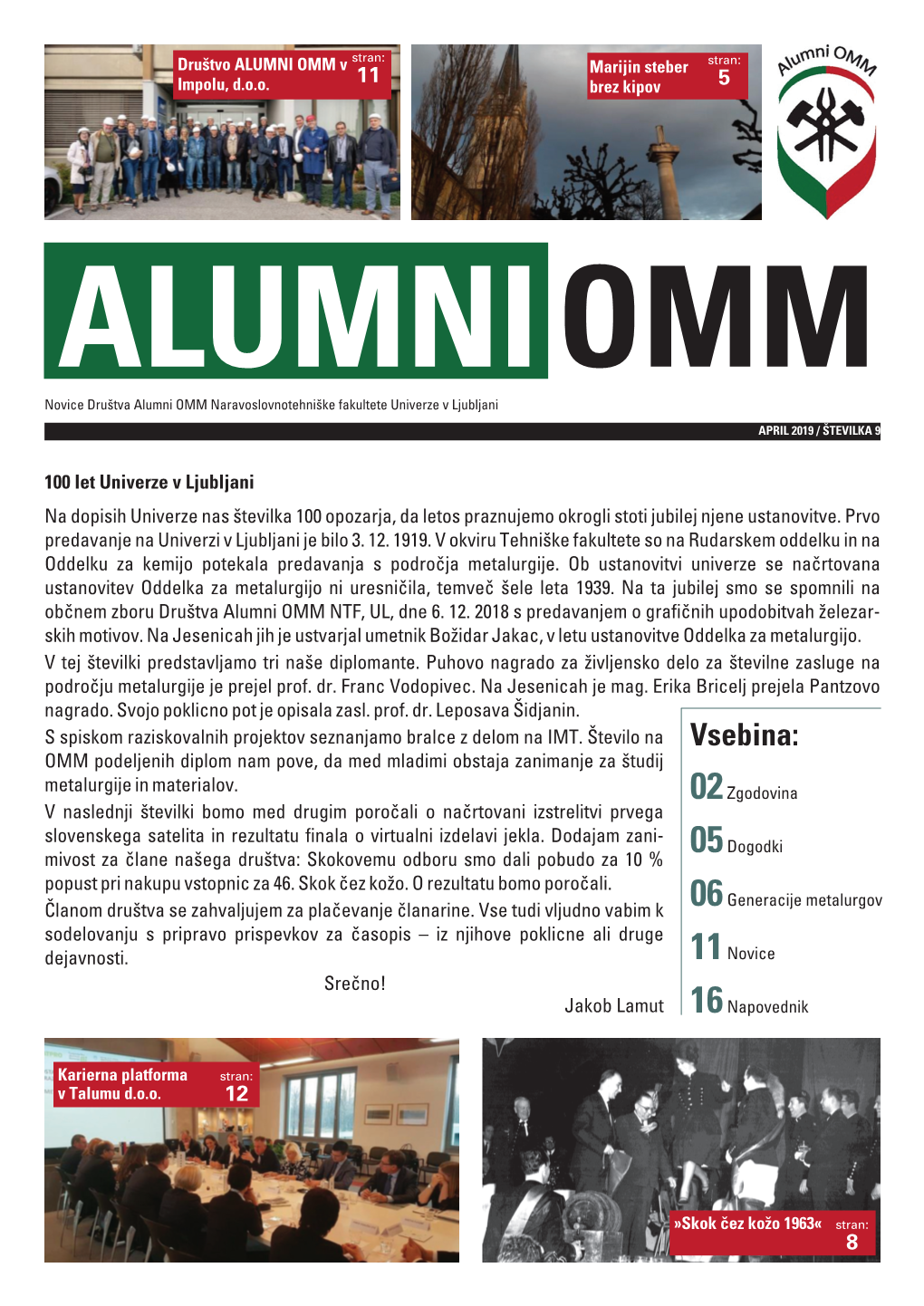Časopis Alumni OMM 2019-1