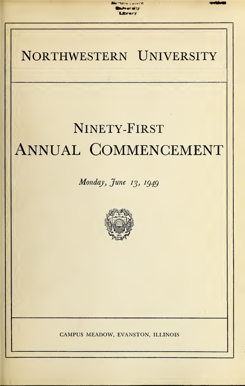 Annual Commencement / Northwestern University