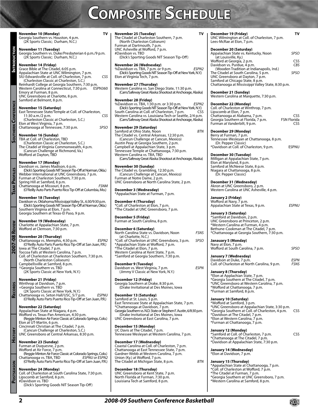 Composite Schedule