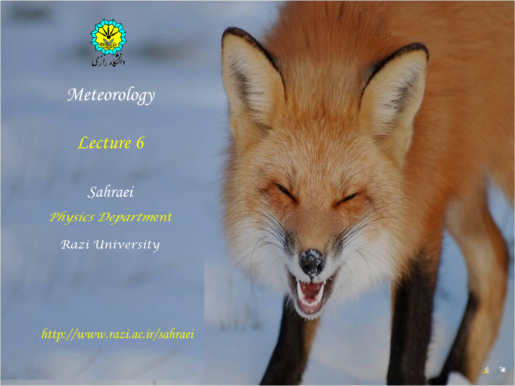 Meteorology Lecture 6