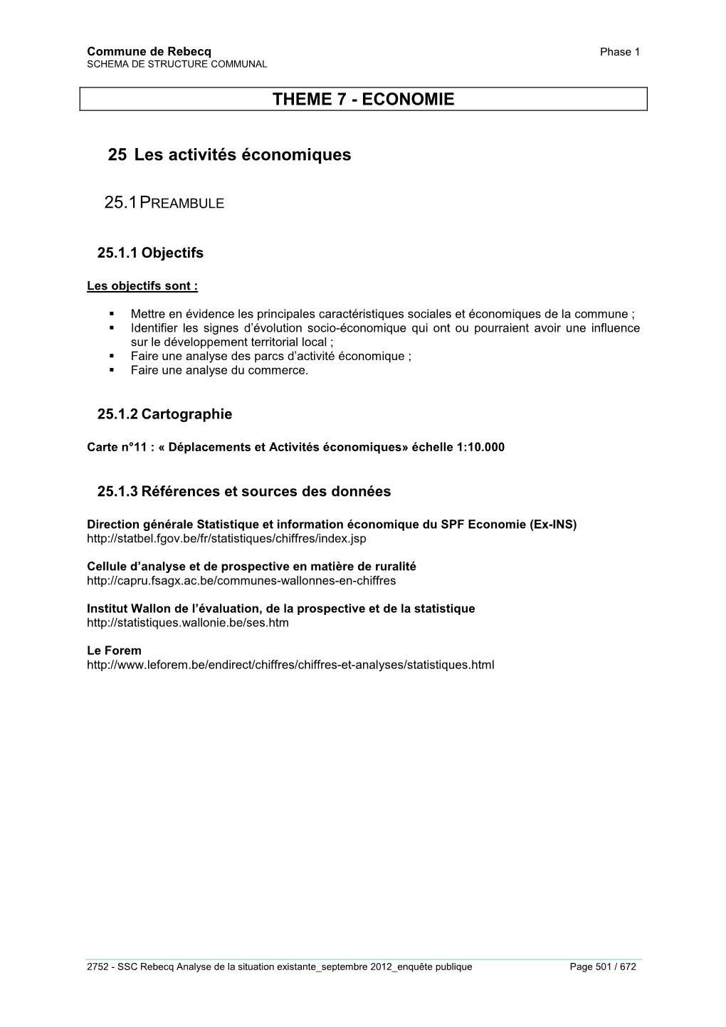 2752 - SSC Rebecq Analyse De La Situation Existante Septembre 2012 Enquête Publique Page 501 / 672