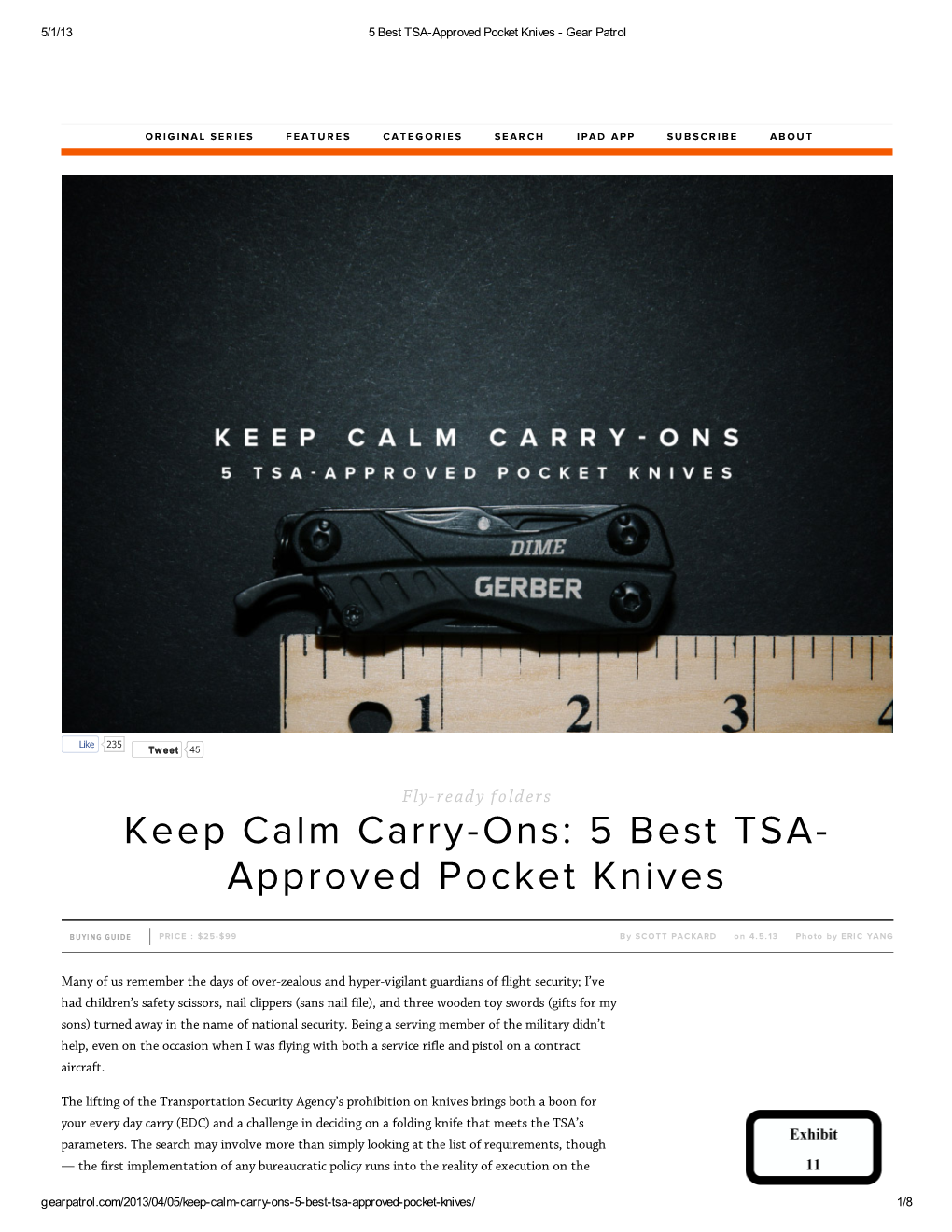 Approved Pocket Knives - Gear Patrol