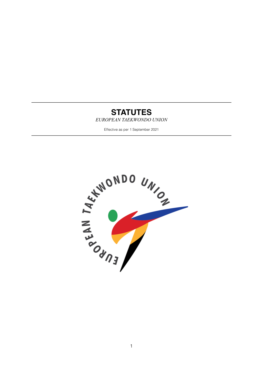 Statutes European Taekwondo Union