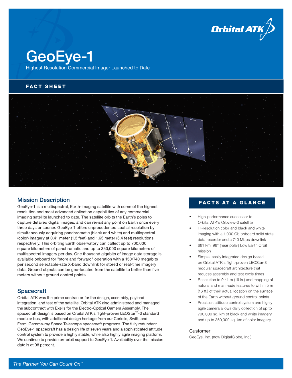 Geoeye-1 Highest Resolution Commercial Imager Launched to Date