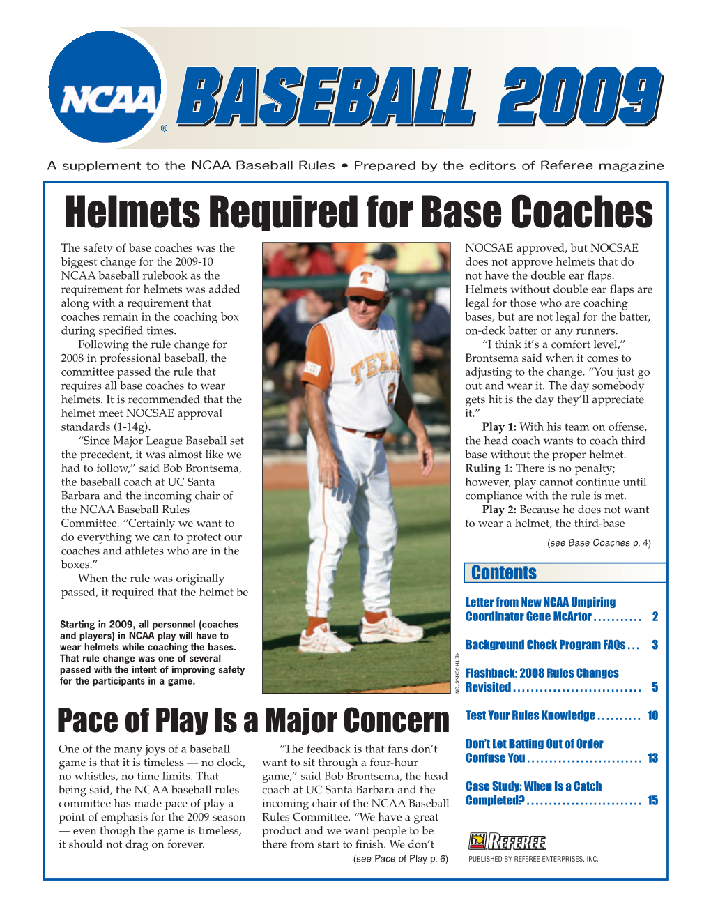 Helmets Required for Base Coaches