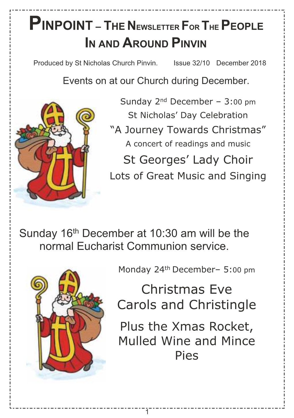 Christmas Eve Carols and Christingle Plus the Xmas Rocket, Mulled Wine and Mince Pies