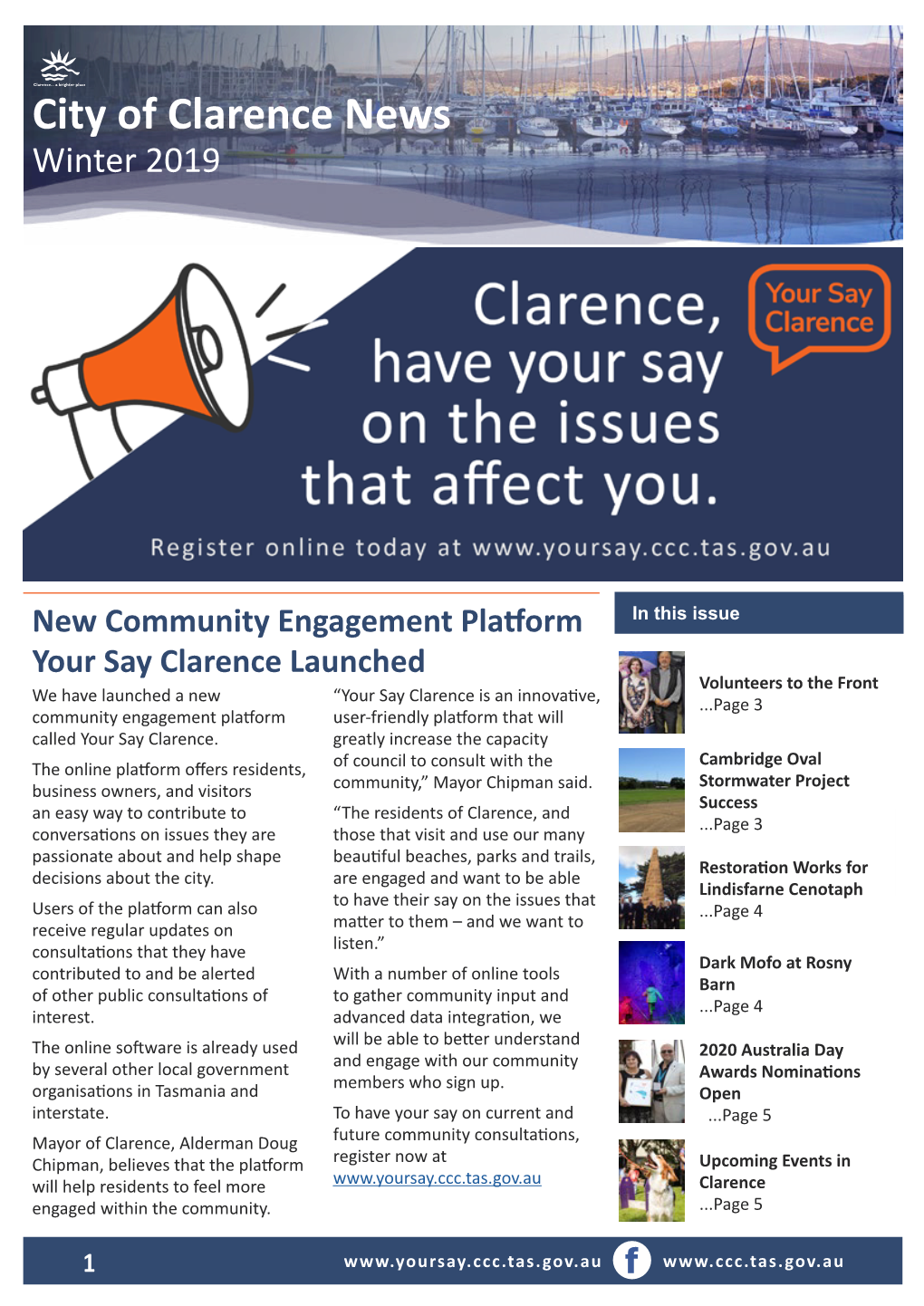 City of Clarence News Winter 2019