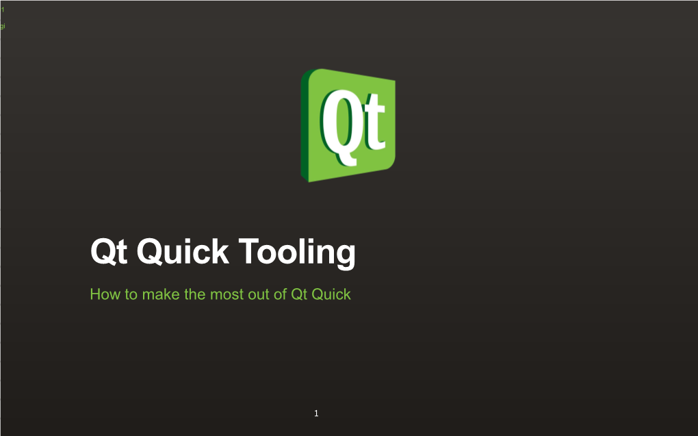 Qt Quick Tooling