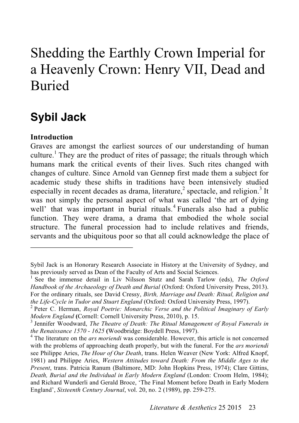 Henry VII, Dead and Buried