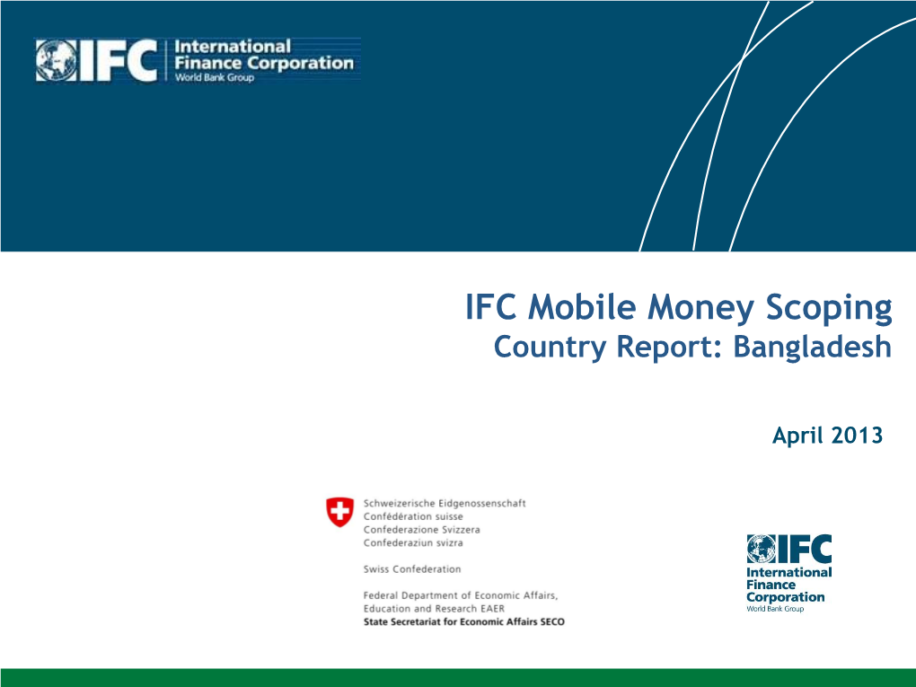 IFC Mobile Money Scoping Country Report: Bangladesh