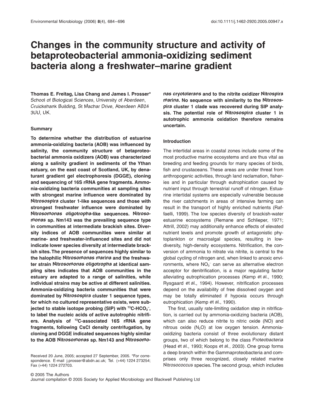 Environmental Microbiology 8, 684-696.Pdf