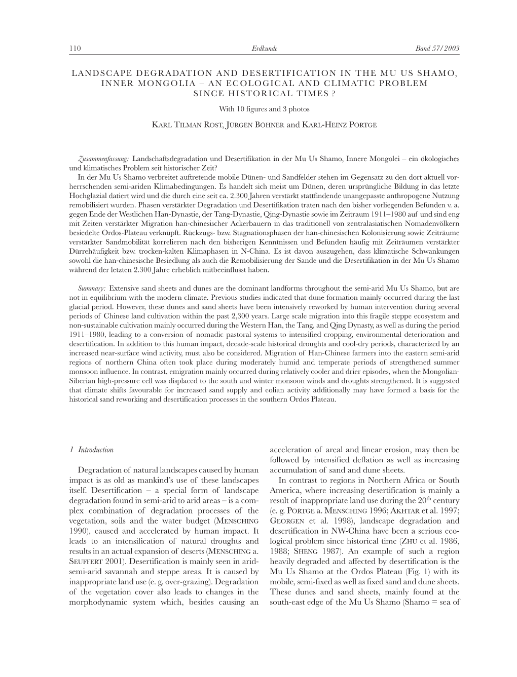 1 Introduction Degradation of Natural Landscapes Caused by Human